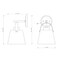 Z-Lite Z-Studio Wall Sconce, 1-Light, 8 In.W x 8.75 In.L x 12.75 In.H, Brushed Nickel/Ivory 743-1S-BN - alternate 2